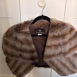 Brown Fur shrug